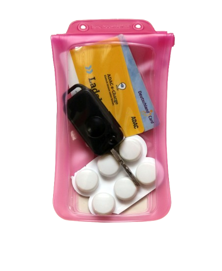 DiCAPac Keykeeper III small wasserdicht / Brustbeutel / Schlüsseletui pink