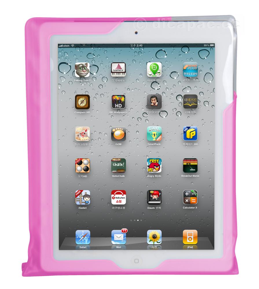 DiCAPac Tablet Case waterproof for iPad™ pink