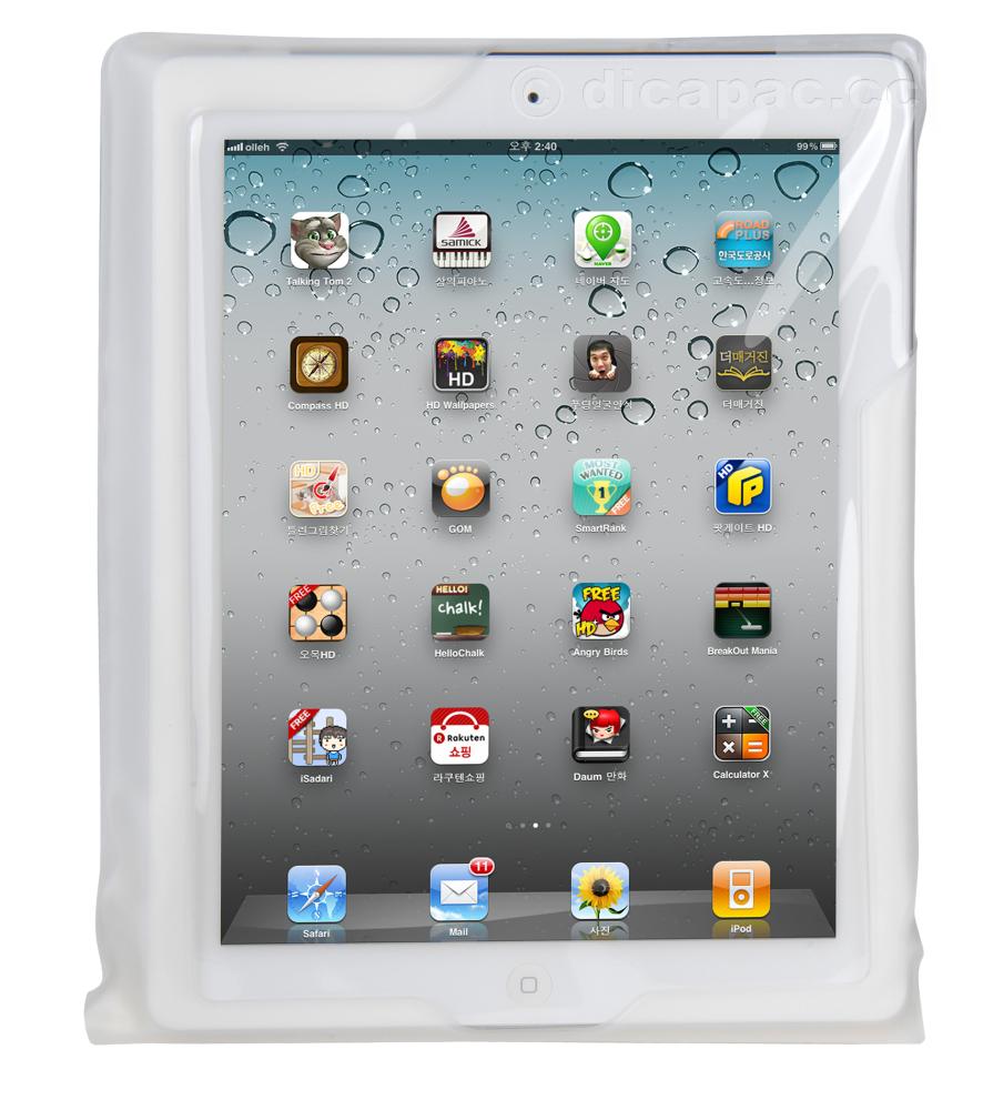 DiCAPac Tablet Case waterproof for iPad™ white