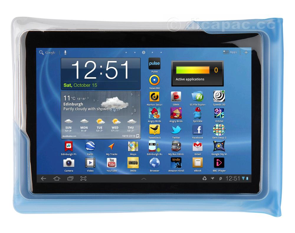 DiCAPac Tablet-Tasche wasserdicht blau