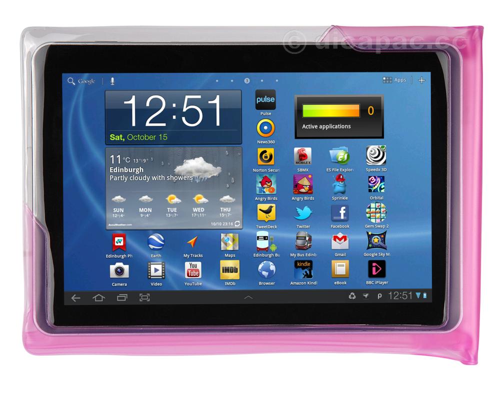 DiCAPac Tablet Case waterproof pink
